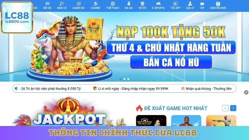 Thông tin chính thức của LC88