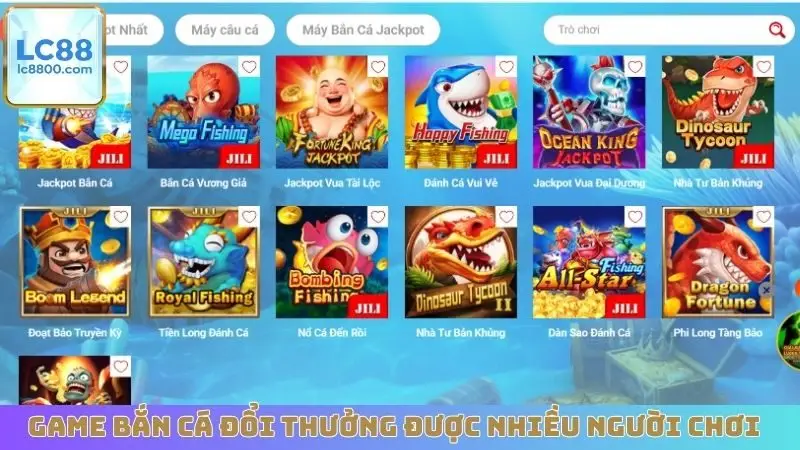 Game bắn cá đổi thưởng được nhiều người chơi